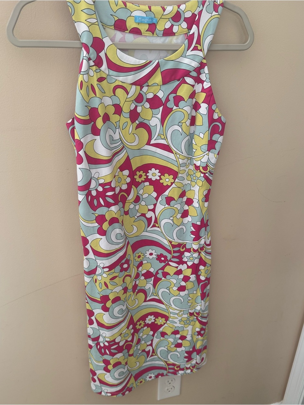 J. McLaughlin Edie Halter High Neck Mod Floral Catalina Cloth Mini Dress XS